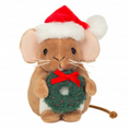 teddy-hermann-mouse-christmas-wreath-plush