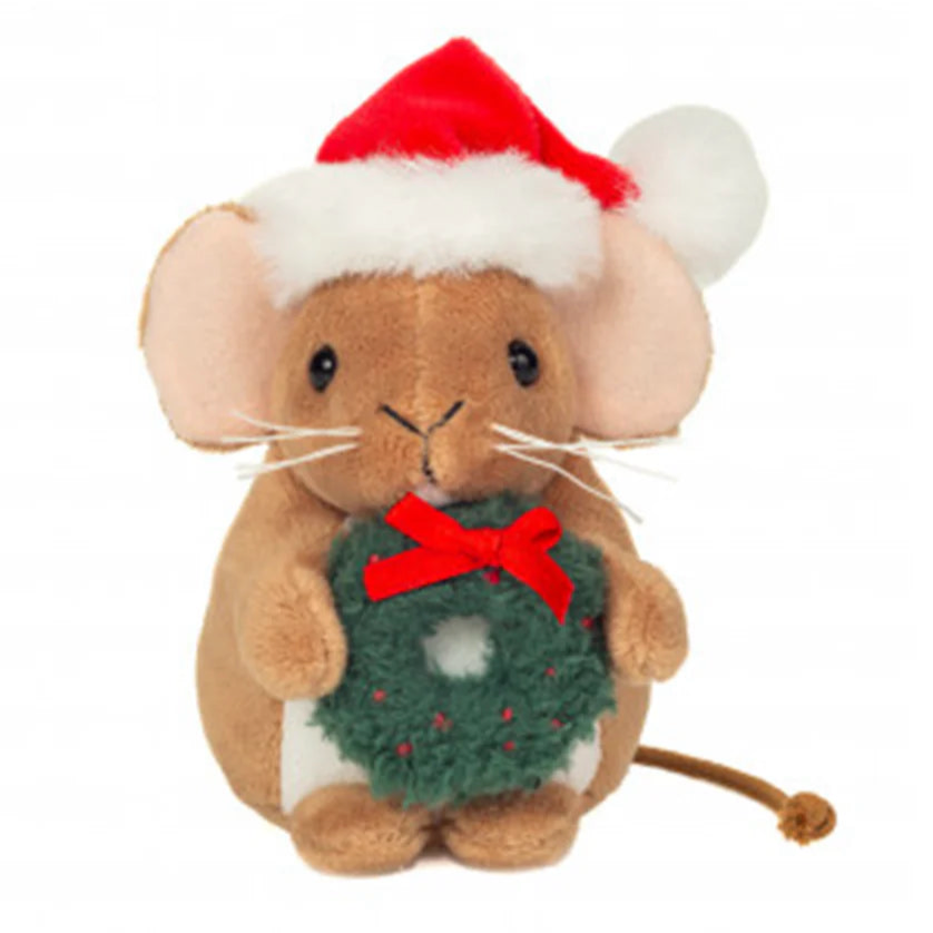teddy-hermann-mouse-christmas-wreath-plush