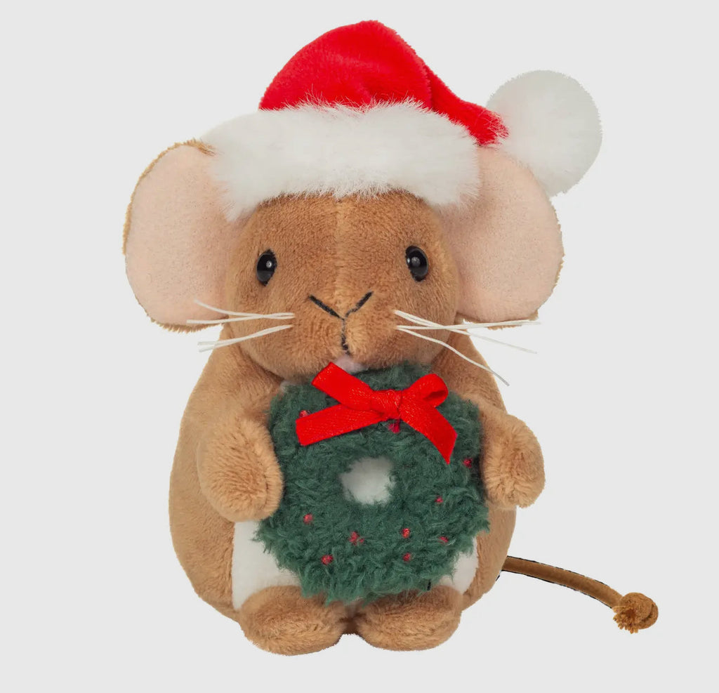 teddy-hermann-mouse-christmas-wreath-plush